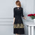 VEGININA 韩版修身显瘦中长款两件套连衣裙套裙 10058(黑色 M)第3张高清大图
