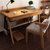 物植 实木书桌电脑桌ZM-03(（键盘款）原木色1.2米单桌+椅子 默认北欧椅)第2张高清大图