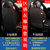 汽车座套22新款四季通用小车亚麻全包围坐垫春夏季专用布艺座椅套(CZL全包卡通版-米蓝色)第4张高清大图