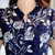 夏季新款女装韩版短袖蕾丝连衣裙修身显瘦印花优雅气质中长款裙子JHC1659(枣红 XL)第5张高清大图