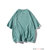 X17短袖T恤男日系2022夏季新款青少年宽松大码圆领印花假两件半袖T恤潮XCF0014(浅绿色 XXXL)第2张高清大图