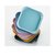 家用吐骨碟小麦秸秆新款可爱零食盘高颜值水果盘餐桌残渣盘垃圾盘(蓝色 小麦吐骨底座（颜色随机发）)第5张高清大图