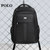 POLO大容量双肩背包可装14英寸电脑包旅行时尚背包092641(黑色)第5张高清大图