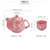 陶瓷日式茶具套装雪花瓷手绘复古茶壶杯子功夫花茶泡茶器  7件(蓝色六杯一壶)(7件)第5张高清大图