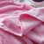 帝堡龙 加厚金貂绒盖毯纯色休闲毛毯 成人儿童毯(粉色)第4张高清大图