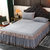 纯色欧式珊瑚绒加厚保暖床裙床罩单件1.5m1.8m2.0m防滑床单床笠套(浅灰)第2张高清大图
