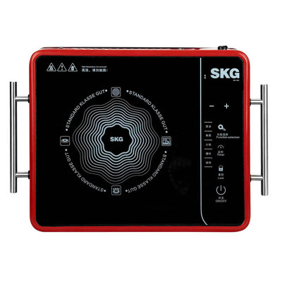 SKG远红外炉  SD-1801 触控式，一锅多能，高温防爆，特设烧烤功能，带烤盘，黑红色