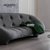 北欧写意沙发家具ligneroset弧形沙发布艺意式设计师客厅轻奢简约双人沙发(粉色)第2张高清大图