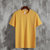 吉普战车JEEP2021年夏款基本款纯色净版圆领短袖T恤打底衫 KA G-777(M-4XL)(黄色 XXXL)第4张高清大图