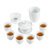 功夫茶具套装白瓷茶壶茶具整套装陶瓷盖碗办公家用简约礼盒(压手杯套装)第6张高清大图