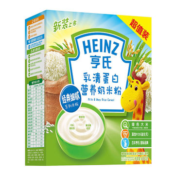 亨氏乳清蛋白营养米粉超值装400克