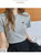 短袖t恤女2022夏季新款修身显瘦半袖圆领纯棉紧身上衣打底衫(浅灰色 S)第2张高清大图