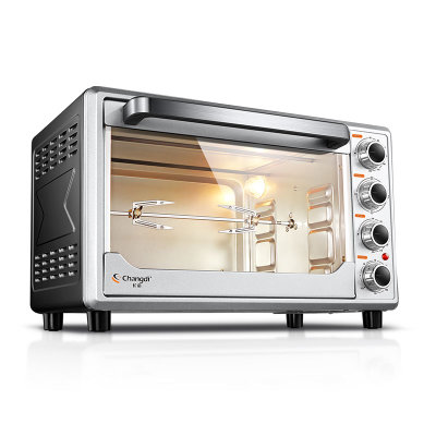长帝 TRTF32独立控温多功能烤箱 家用烘焙蛋糕32升大容量电烤箱(银色 热销)