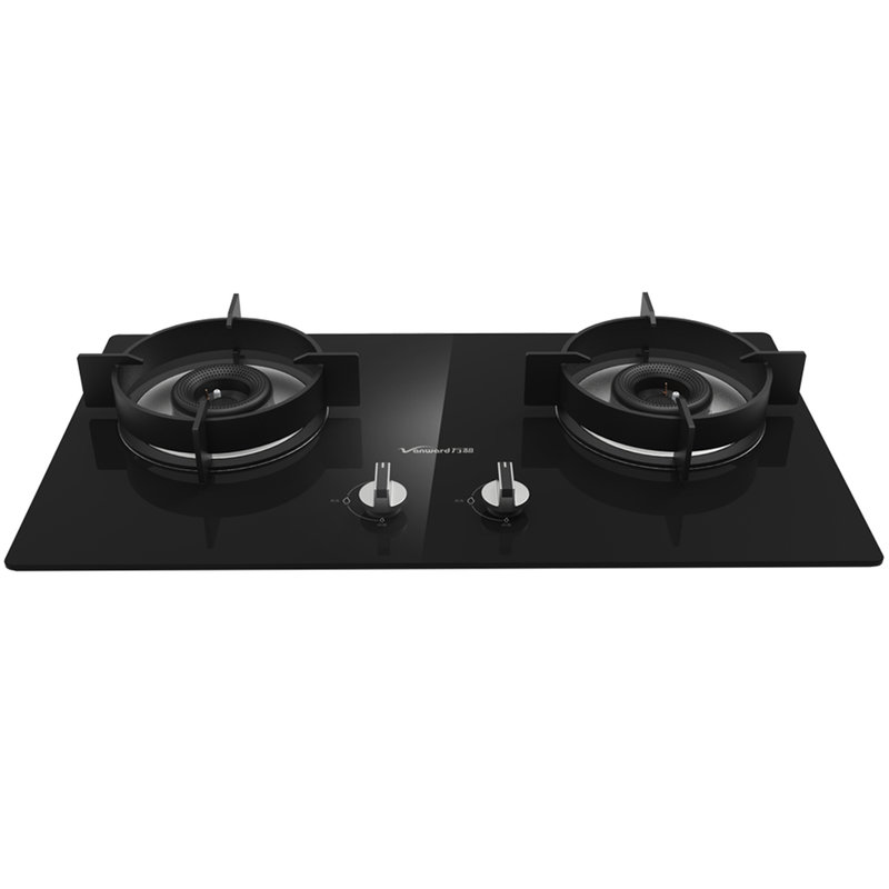 万和(vanward) jzt-cl02 黑色 钢化玻璃 多孔双喷直火