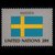 东吴收藏 联合国国旗 邮票 成员国国旗 之七(1983-4（4-4）	瑞典)第4张高清大图