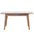 恒兴达 全白橡木餐桌椅组合 北欧小户型家具 可伸缩全实木餐桌 宽均为800mm 高均为750mm(1.1-1.4米-原木色 单餐桌)第5张高清大图