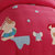 恩达家纺 动物园 纯棉韩式卡通四件套斜纹床单式1.2米1.5米儿童床上用品(红色 210*156)第2张高清大图