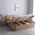 美天乐 红橡木床1.5/1.8米实木床双人床环保卧室家具北欧现代简约(1.5*2米 床+床垫)第4张高清大图