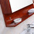 科玛斯橡木浴室镜柜经典实用实木浴室柜C022卫生间镜柜组合店长主推款(樱桃红 左镜 60cm长)第4张高清大图
