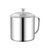 口杯304不锈钢带盖水杯茶杯马克杯幼儿园儿童带手柄铁杯子小水杯(201（7cm）无盖250ml)第5张高清大图
