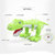 锋源 28301丛林霸主暴走恐龙儿童电动动物玩具带灯光可动(绿色)第5张高清大图
