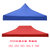 雨棚顶布 遮阳棚篷布定做3大3帐篷伞布四角遮阳伞布 定做广告印刷(800D加厚3.0x6.0m红色)第5张高清大图