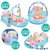 婴儿脚踏钢琴健身架3-6-12个月 宝宝音乐游戏毯玩具0-1岁(粉色钢琴健身架)第4张高清大图