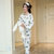 霓美舒 长袖日式和服睡衣女居家春季大码性感甜美可爱家居服套装（送眼罩）(XD 小清新花白色 XL)第5张高清大图