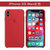 苹果XS/XSmax手机壳液态硅胶壳 iphoneXS保护套防摔软壳 苹果Xsmax手机套男女款外壳(红色 苹果Xs Max 6.5英寸)第4张高清大图
