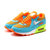 耐克鞋nike女鞋新款七彩耐克气垫鞋跑步鞋女鞋透气运动鞋455586(桔蓝色)第2张高清大图