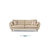 TIMI天米 北欧沙发 现代简约沙发 皮艺沙发组合 单人双人三人沙发 客厅沙发组合(米色 双人位沙发)第5张高清大图