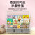 儿童书架绘本架宝宝儿玩具收纳架家用小型简易书柜落地铁艺置物架(63*37*85cm 五层（三层书架+两层板）无收纳盒)第2张高清大图