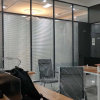 宁波办公室玻璃隔断墙高隔间双层夹百叶隔音铝合金磨砂钢化玻璃
