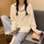 SUNTEK睡衣女士春夏季2021年新款韩版春秋加厚长袖大码可外穿家居服套装(#YX长袖开衫-5636)第5张高清大图