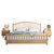 佐菲亚北欧实木床现代简约风格温莎床1.8米单双人1.5m日式原木婚床主卧(单床+2柜 1800x2000)第5张高清大图