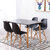TIMI 现代简约餐桌椅 北欧餐桌 小户型餐桌椅组合 家用饭桌 商用洽谈桌椅(黑色伊姆斯 1.2米餐桌+4把伊姆斯椅子)第3张高清大图