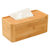 易家宜 竹木长方形纸巾盒 欧式创意抽纸盒办公室客厅卧室桌面抽纸巾盒家居收纳盒(红色)第2张高清大图