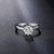 鸣钻国际 钻石戒指 结婚求婚钻石戒指女款 情侣对戒指 节日礼物第2张高清大图