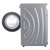松下（Panasonic）新品10公斤变频全自动家用滚筒洗衣机(银色)XQG100-E1A2T第4张高清大图