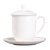 茶杯带盖陶瓷杯骨瓷水杯白色杯子办公室个人专用老干部会议杯定制(骨瓷景式杯（大容量500ml）)第2张高清大图