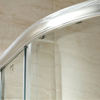 箭牌卫浴（arrow） 整体淋浴房弧扇形玻璃浴室定制简易淋浴房 整体淋浴房(太空铝淋浴房AEO6L1101)