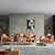 简树 北欧风格实木沙发 现代简约1+2+3小户型榉木日式客厅布艺沙发组合(单人位+三人位)第5张高清大图