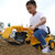 活石 儿童玩具工程车挖掘机可骑可坐滑行学步车(豪华款抓斗机)第4张高清大图