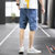 工装裤男士休闲短裤子潮流牌夏季薄款夏季宽松运动五分裤K108(蓝色 4XL)第3张高清大图