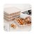 厨房24格鸡蛋盒冰箱保鲜盒便携野餐鸡蛋收纳盒塑料鸭蛋盒蛋托蛋格(北欧蓝)第2张高清大图