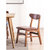 物槿 实木餐椅家用木头桌椅现代 YPH-02(原木色灰色布艺)第3张高清大图