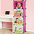 索尔诺卡通衣柜简易组合衣柜环保宝宝衣橱婴儿衣物树脂收纳柜(8门1挂粉色)第5张高清大图