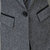 VEGININA 秋季新款长袖中长款西装外套女 3303(灰色 M)第5张高清大图