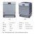 SIEMENS/西门子 SJ536S01JC 半嵌入式 不锈钢操作面板洗碗机 10-13套 国产 高温第2张高清大图