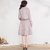苏白系列-烟花烫GLP2017冬新款女装毛呢外套+半身裙套装 依璇可璇(粉紫色 XL)第3张高清大图